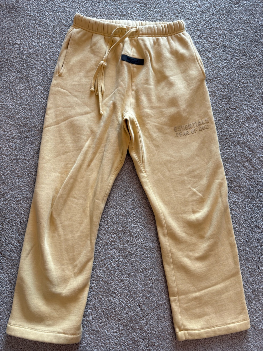Essentials Wide-Leg Pants in Mustard